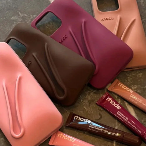 Brand Soft Silicone Case for IPhone17 16 15 14 13 12 11 Pro Max Plus Air Lipstick Portable Phone Case Without Lip Gloss and Box