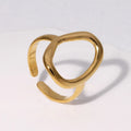 bague or et argenté tendance