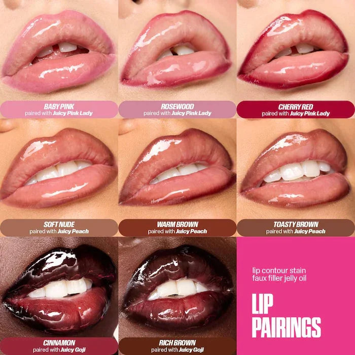 Huda Beauty Lip Liner Pencil Nude Matte Waterproof and Faux filler