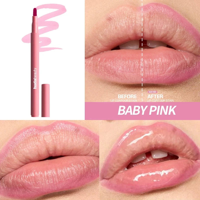 Huda Beauty Lip Liner Pencil Nude Matte Waterproof and Faux filler
