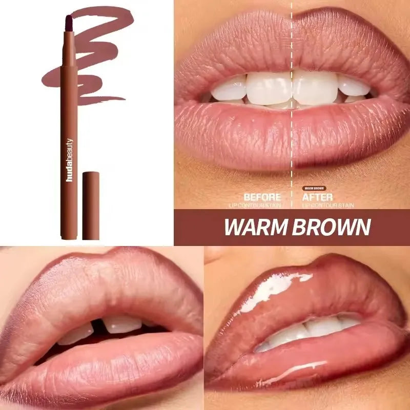 Huda Beauty Lip Liner Pencil Nude Matte Waterproof and Faux filler