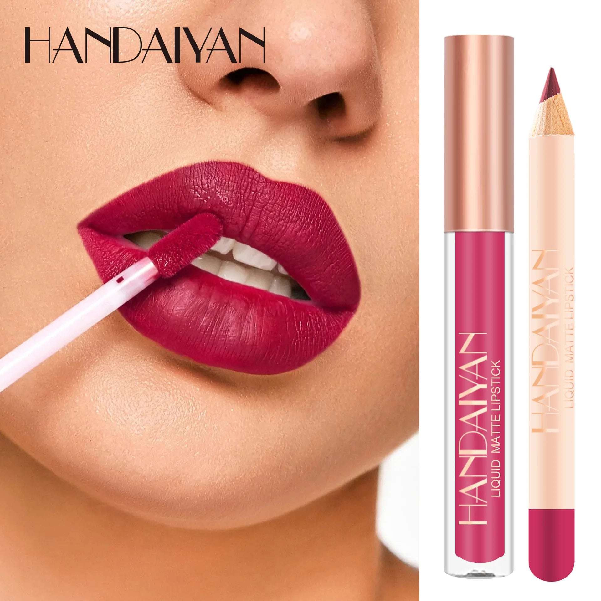 Matte Nude Brown Lipliner Pencil Lipsticks 12 Colors Lip Contour Kit Waterproof Non-sticky Sexy Velvet Red Lipgloss Makeup Tool