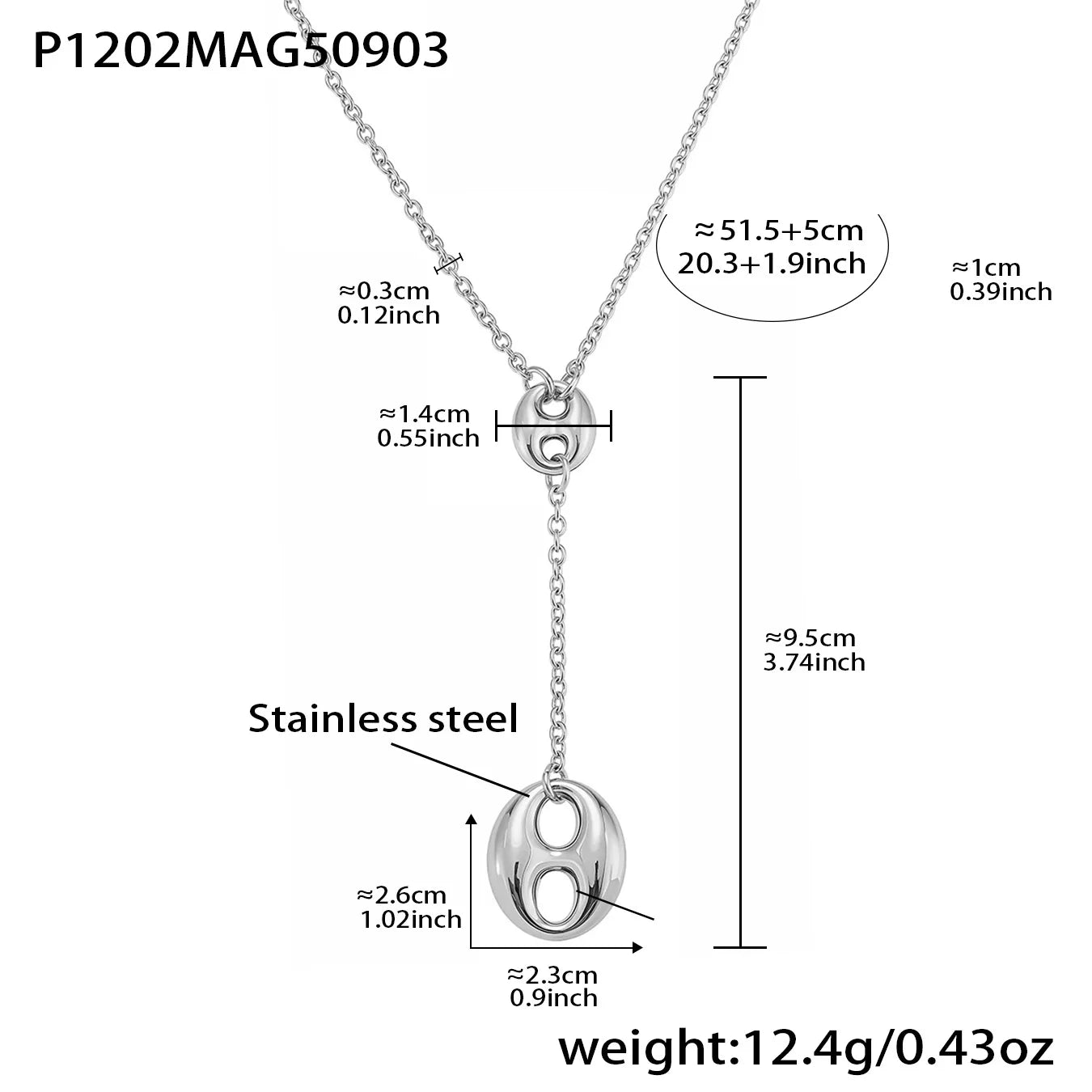 Colliers chic acier inoxydable
