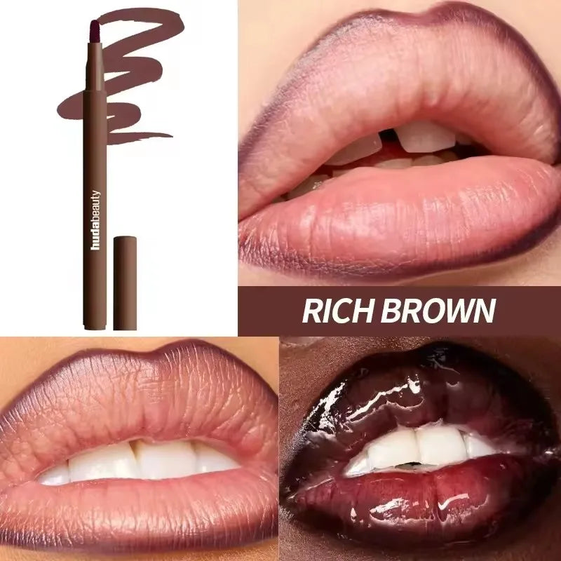 Huda Beauty Lip Liner Pencil Nude Matte Waterproof and Faux filler