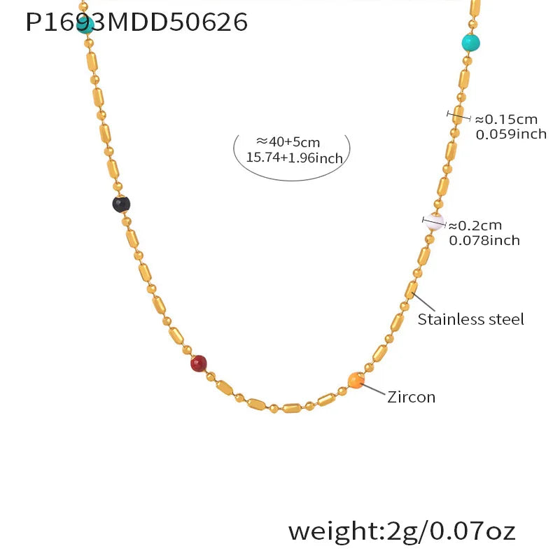 Collier Long Premium en Acier Inoxydable – Pendentif Goutte Style Y Tendance Étanche pour Femme & Fille