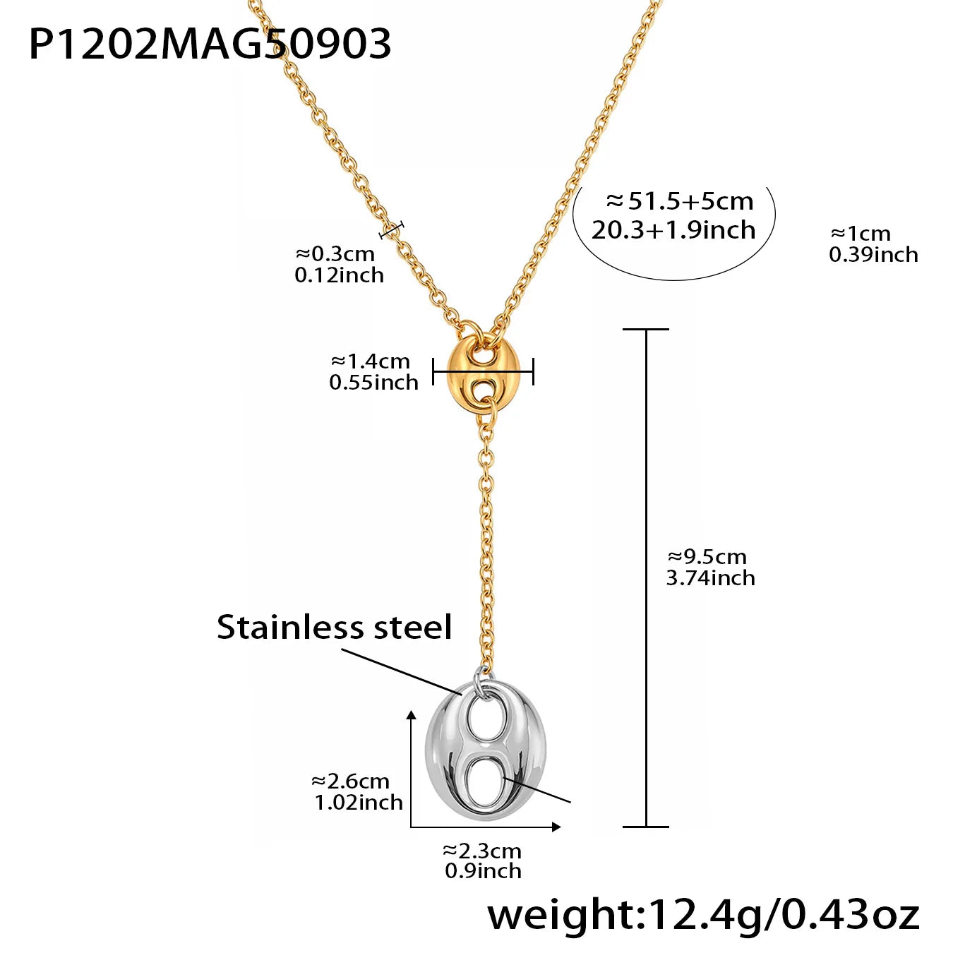 Colliers chic acier inoxydable