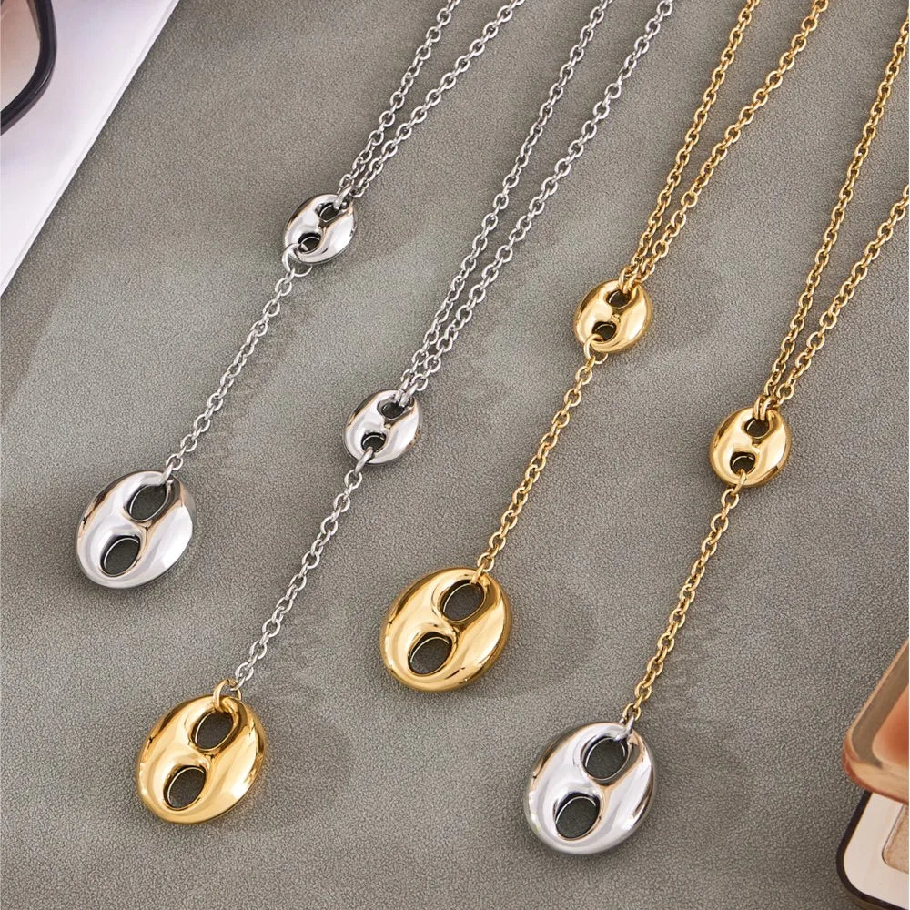 Colliers chic acier inoxydable